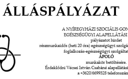 Álláspályázat